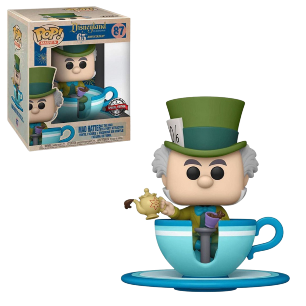 Funko POP! Rides Mad Hatter at the Mad Tea Party Attraction 87 Disneyland 65y Exclusive
