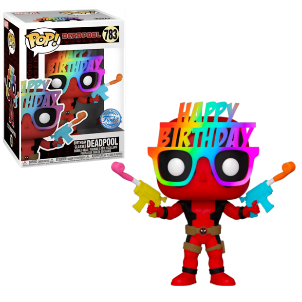 Funko POP! Marvel Deadpool Happy Birthday Glasses 783 Exclusive 