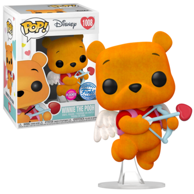Funko POP! Winnie The Pooh Valentine Flocked 1008 Disney Exclusive