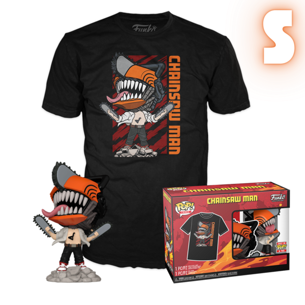Funko POP! &amp; TEE Box Chainsaw Man - Chainsaw Man Exclusive - S