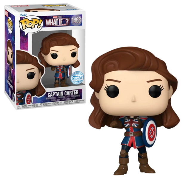 Funko POP!  Marvel Captain Carter 1468 What If? Exclusive