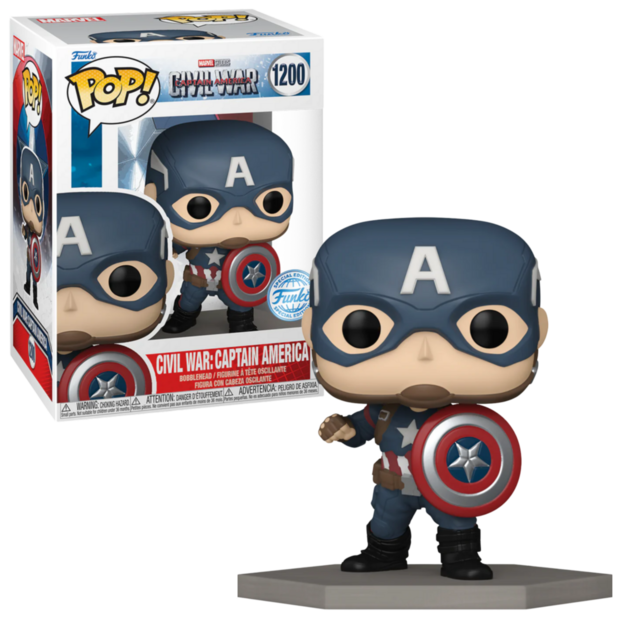 Funko POP!  Marvel Captain America 1200 Civil War Exclusive