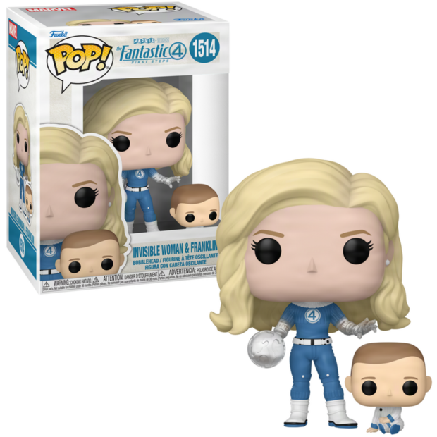 Funko POP! Marvel Invisible Woman &amp; Franklin 1514 (Fantastic Four: First Steps)