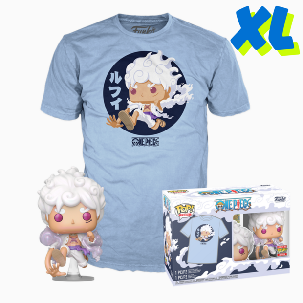 Funko POP! &amp; TEE Box Luffy Gear Five - One Piece Exclusive - XLs