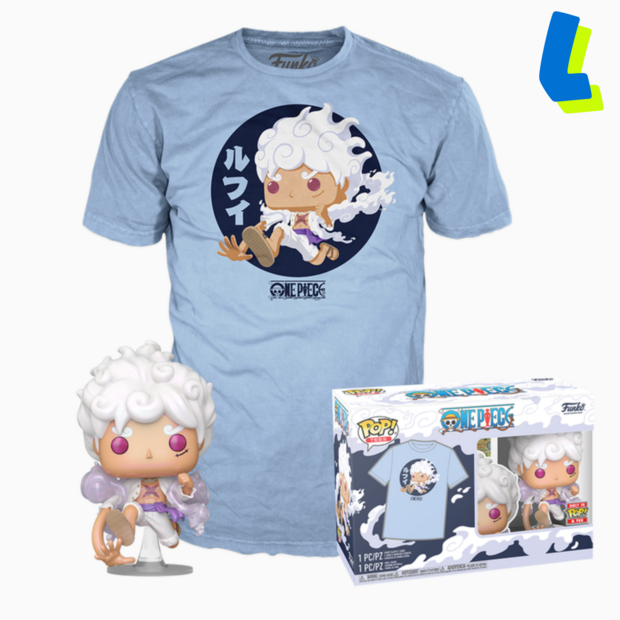 Funko POP! &amp; TEE Box Luffy Gear Five - One Piece Exclusive - Ls