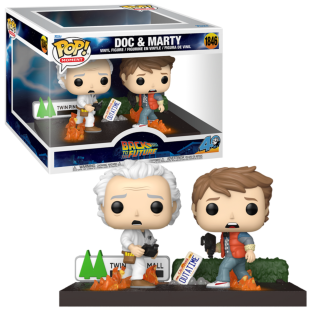 FUNKO POP! Moments Doc &amp; Marty 1846 Back to the Future