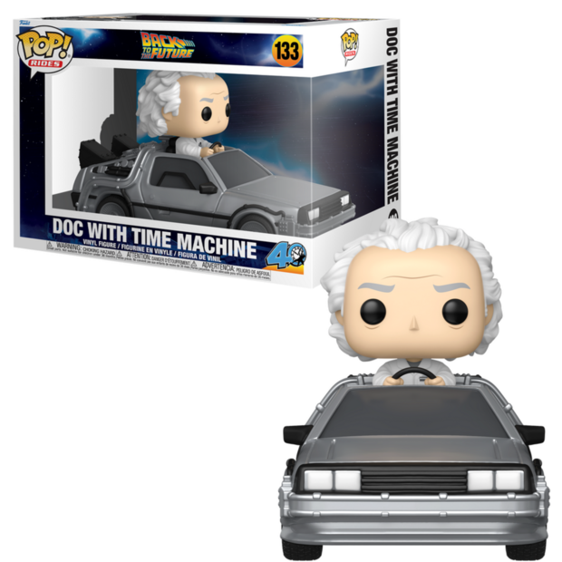 FUNKO POP! Rides Deluxe Doc with Time Machine Back to the Future