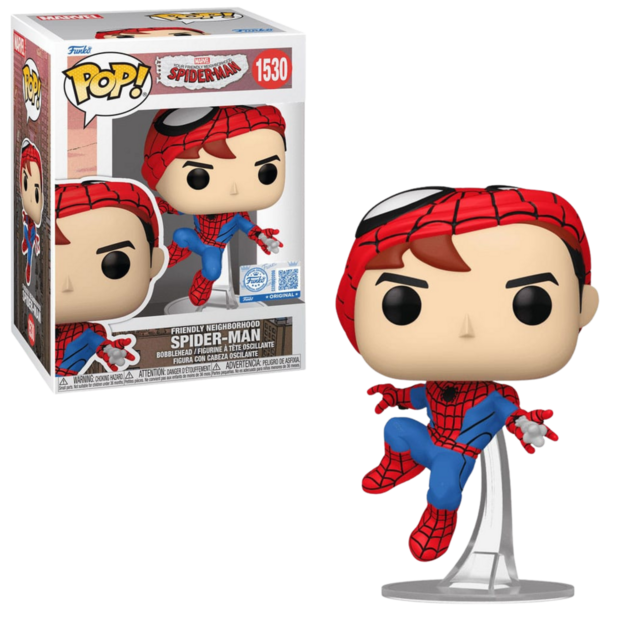 FUNKO POP! SPIDER MAN NO WAY HOME FRIENDLY NEIGHBORHOOD UNMASKED 1530 Exclusive