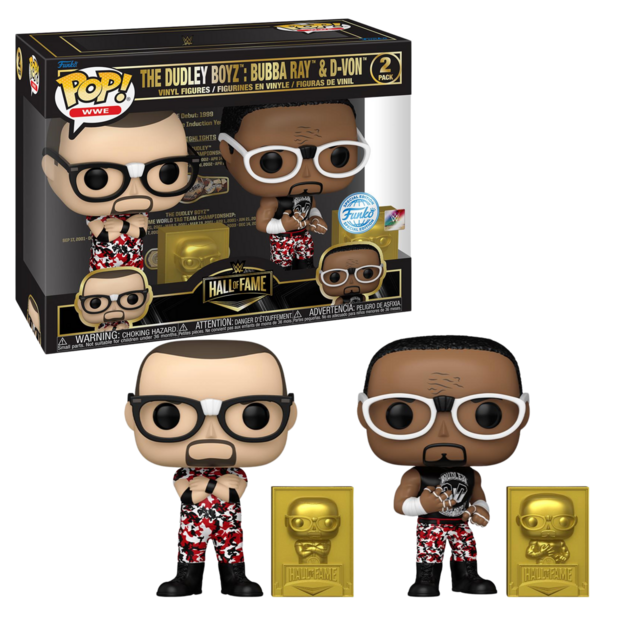 Funko POP! SPORTS Hall of Fame - The Dudley Boyz: Bubba Ray &amp; D-Von 2-Pack WWE Exclusive 
