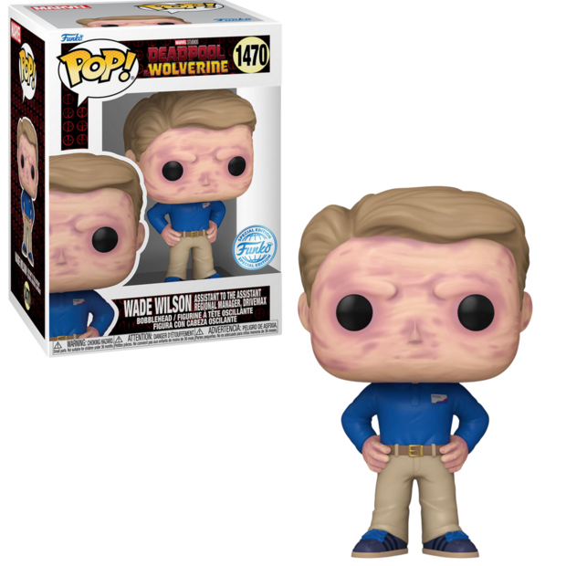 Funko POP! Marvel: Deadpool Wolverine - Wade Wilson (Assistant to the Assistant Regional Manager, Drivemax) 1470 Exclusive