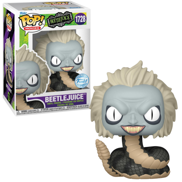 Funko POP! Movies: Beetlejuice - Beetlejuice (Snake) 1728 Exclusive