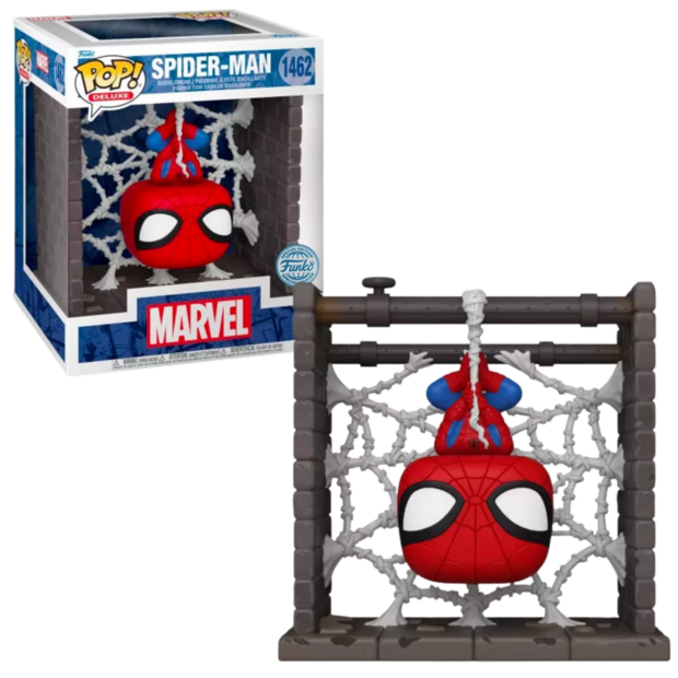 FUNKO POP! Deluxe Spider-man webbed 1462 Marvel Exclusive