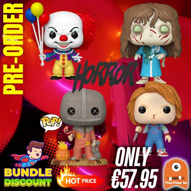 FUNKO POP! Super Discount Bundle of 4 HORROR Pre-Order