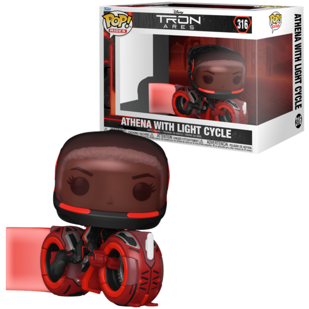 FUNKO POP! RIDE ATHENA WITH LIGHT CYCLE 316 TRON ARES