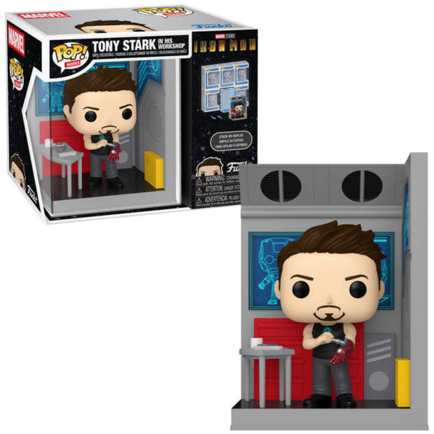 FUNKO POP! Nooks Tony Stark in his workshop MARVEL