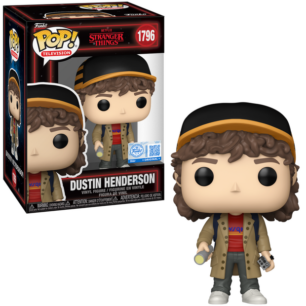 Funko POP!  Stranger Things 1796 Dustin Henderson EXCLUSIVE