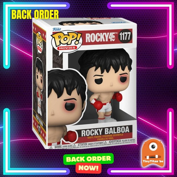 Funko POP! ROCKY 45th 1177 Rocky Balboa Back Order