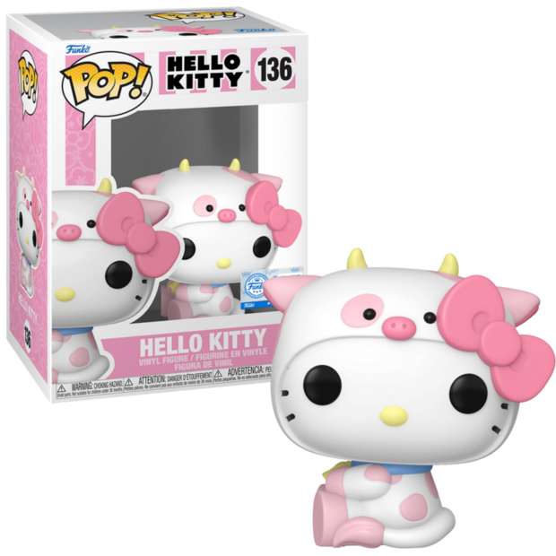 Funko POP! HELLO KITTY 136 Hello Kitty in cow cosplay EXCLUSIVE