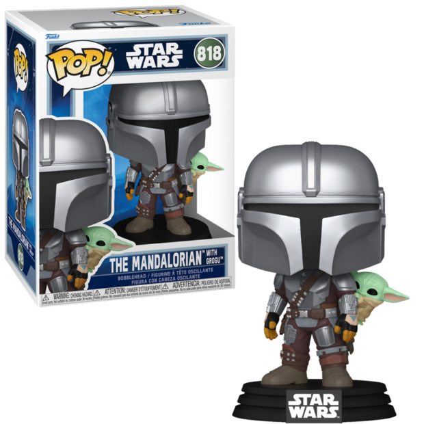 Funko POP! MANDALORIAN &amp; GROGU 818 Mandalorian With Grogu