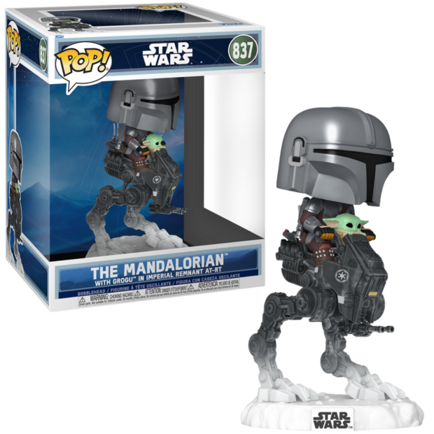 Funko POP! MANDALORIAN &amp; GROGU Ride DLX 837 The Mandalorian AT-RT