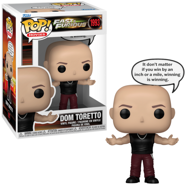 Funko POP! FAST &amp; FURIOUS 1993 Sayings Dominic Toretto