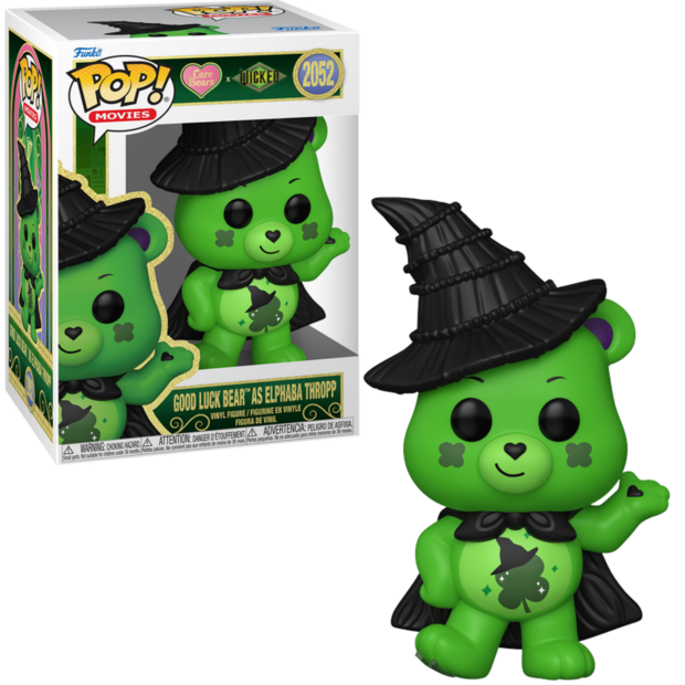 Funko POP! WICKED CARE BEARS 2052 Good Luck Bear as Elphaba Thropp
