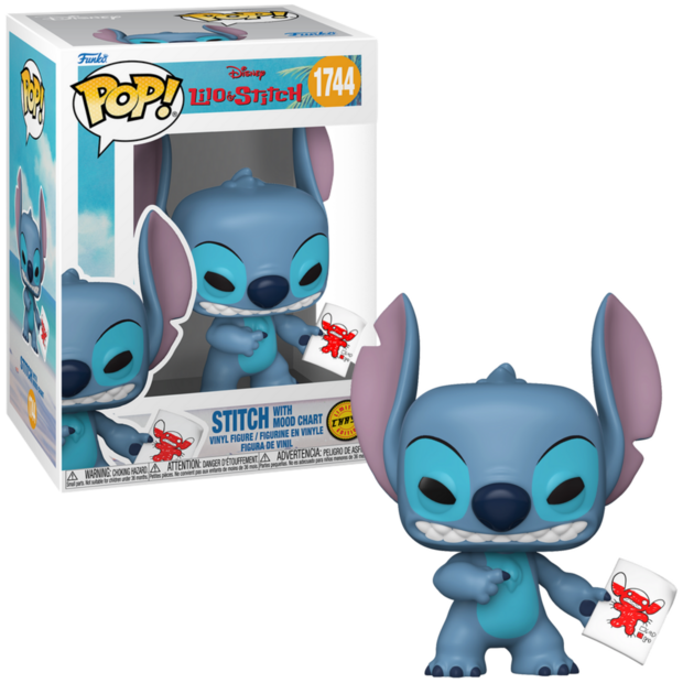 Funko POP! LILO &amp; STITCH 1744 Stitch with Mood Chart CHASE