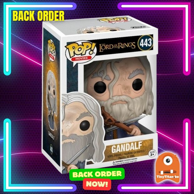 Funko POP! LORD OF THE RINGS 443 Gandalf Back Order