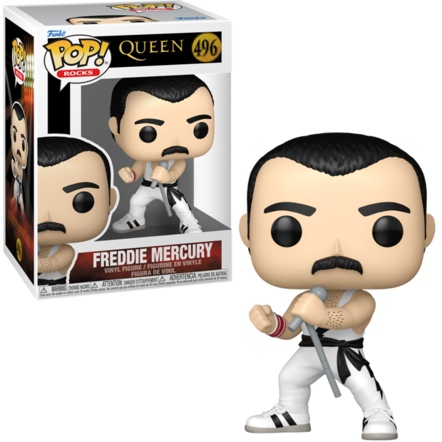 Funko POP! QUEEN 496 Freddy Mercury (White Singlet)