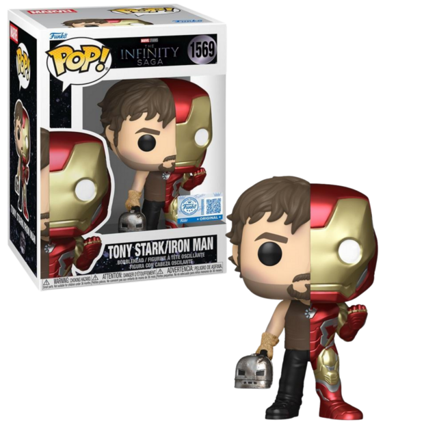 FUNKO POP! Split Iron Man / Tony Stark 1569 INFINITY SAGA Exclusive