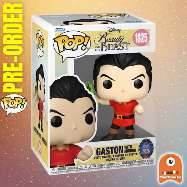 Funko POP! BEAUTY AND THE BEAST 1825 Gaston with mirror Pre-Order