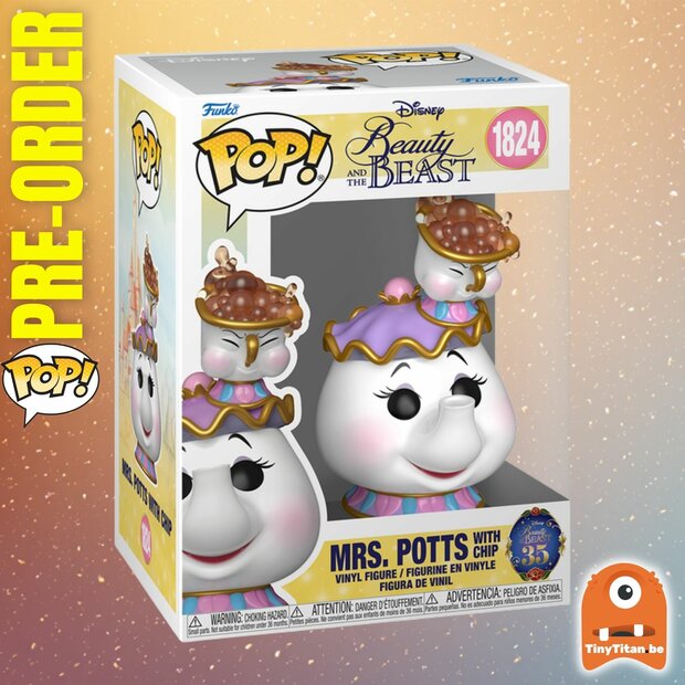 Funko POP! BEAUTY AND THE BEAST 1824 Mrs. Pott with Chip Pre-Order