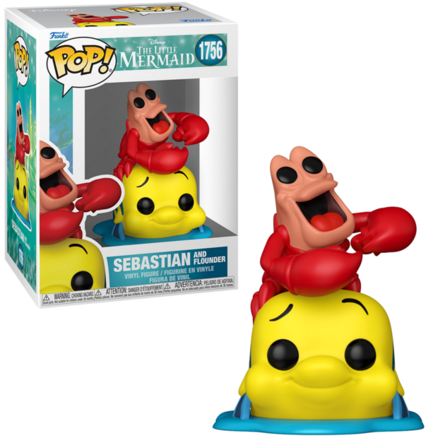 Funko POP! THE LITTLE MERMAID 1756 Sebastian &amp; Flounder
