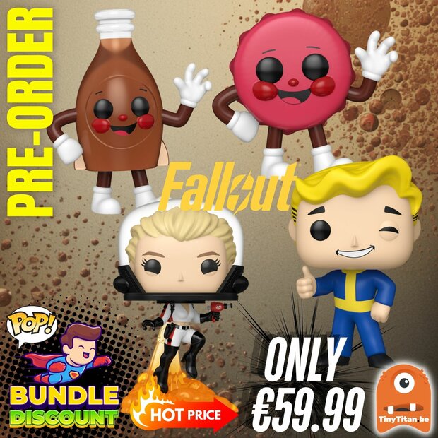 FUNKO POP! Super Discount Bundle of 4 FALLOUT Pre-Order