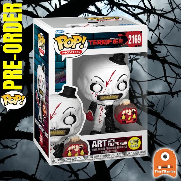 Funko POP! TERRIFIER 2169 Art with Head GITD Pre-Order