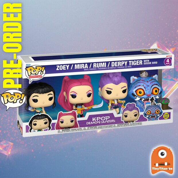 Funko POP! K-POP DEMON HUNTERS 4-Pack Animation Pre-order