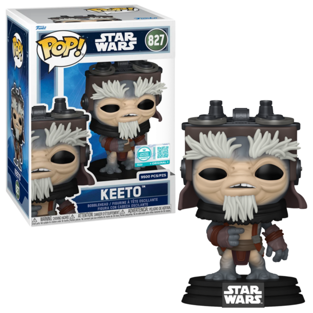 Funko POP! Keeto 827 MANDALORIAN &amp; GROGU 9500pcs Limited Edtion Supreme Exclusive