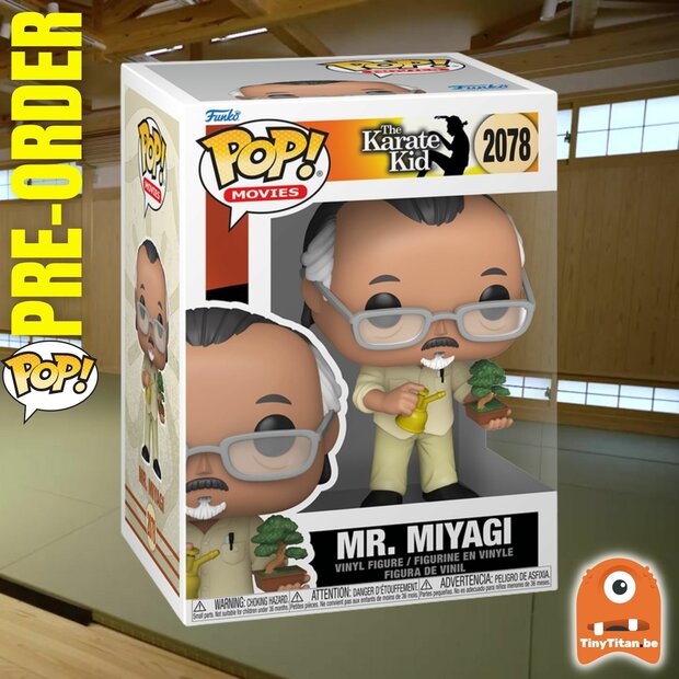 Funko POP! KARATE KID 2078 Mr. Miyagi with Bonsai Tree Pre-Order