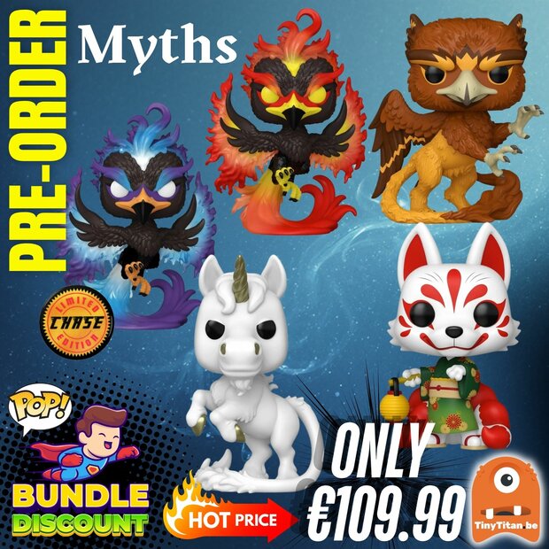 FUNKO POP! Super Discount Bundle of 4 + Chase Myths Pre-Order
