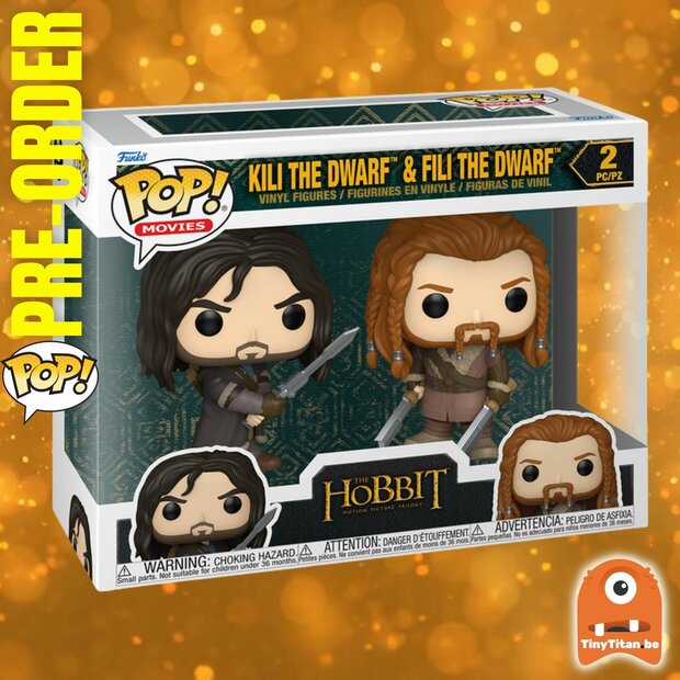 Funko POP! THE HOBBIT 2-Pack Kili &amp; Fili Pre-Order