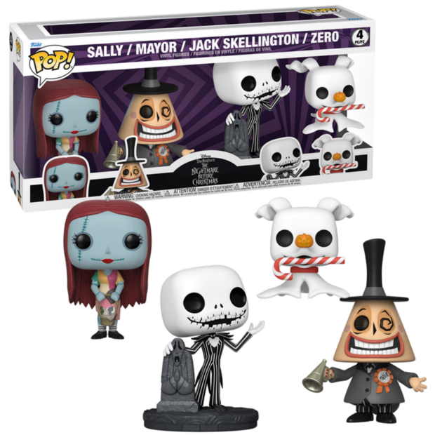 Funko POP! NIGHTMARE BEFORE CHRISTMAS 4-Pack Disney