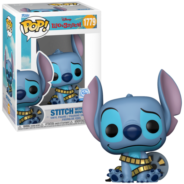 Funko POP! LILO &amp; STITCH 1779 Stitch with movie reel EXCLUSIVE