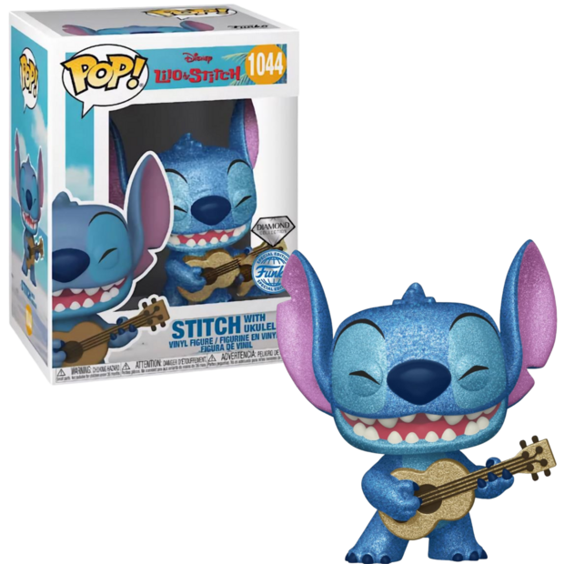 Funko POP! LILO &amp; STITCH 1044 Stitch with Ukulele (Diamond) Exclusive