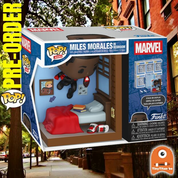 Funko POP! MARVEL Nooks Miles in bedroom Pre-Order