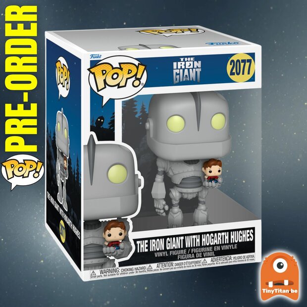 Funko POP! Super IRON GIANT 2077 6 INCH Iron Giant with Hogarth Pre-order
