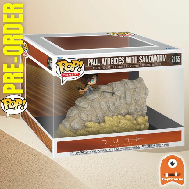 Funko POP! Moments DUNE 3 2155 Paul Atreides with Sandworm Pre-Order