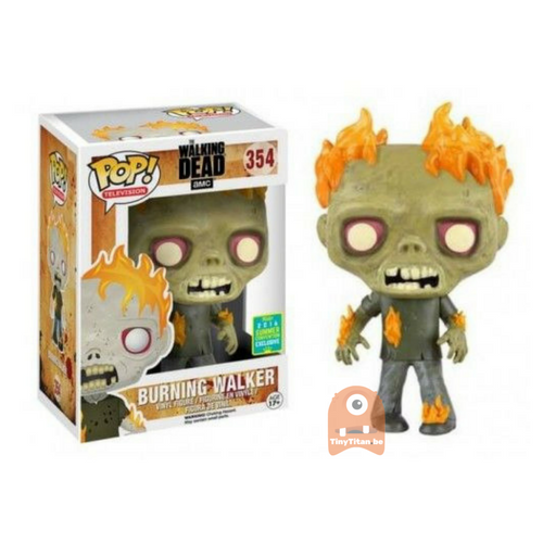Television burning Walker #354 The Walking Dead 