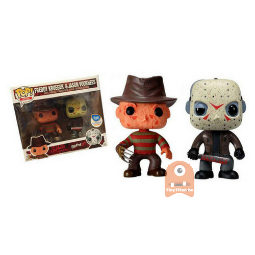 POP! Movies Freddy krueger &amp; Jason Voorhees 2-Pack Friday the 13th