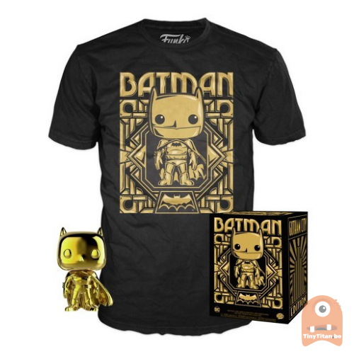 POP! Collectors Box: Batman Gold POP! &amp; T-Shirt (Large)