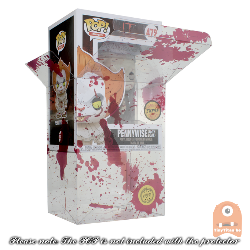 5 Pack PPJoe Standard 4" Blood Splattered Funko POP Protectors 0.45mm Thickness